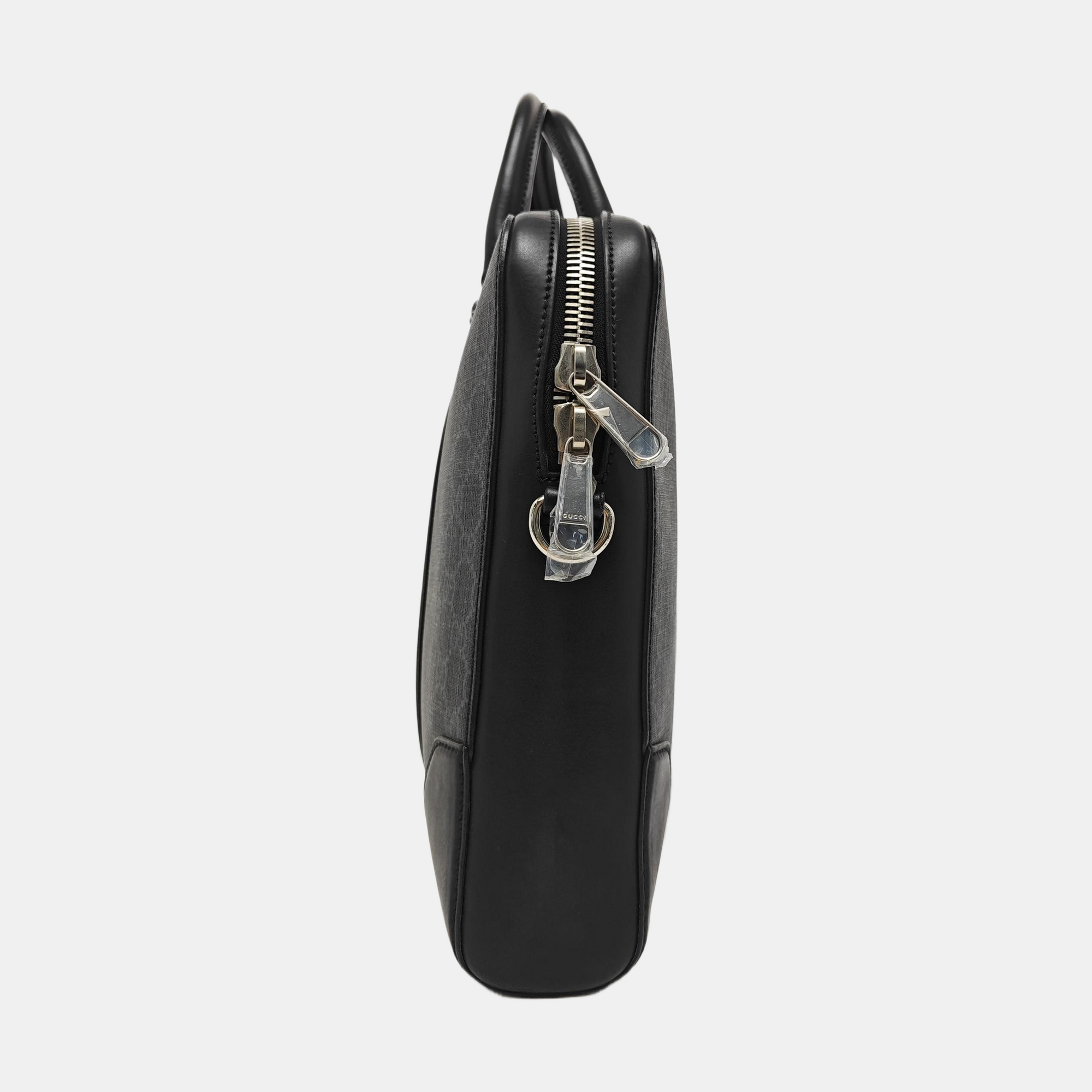 Monogram Coated Canvas Top Handle Bag Black