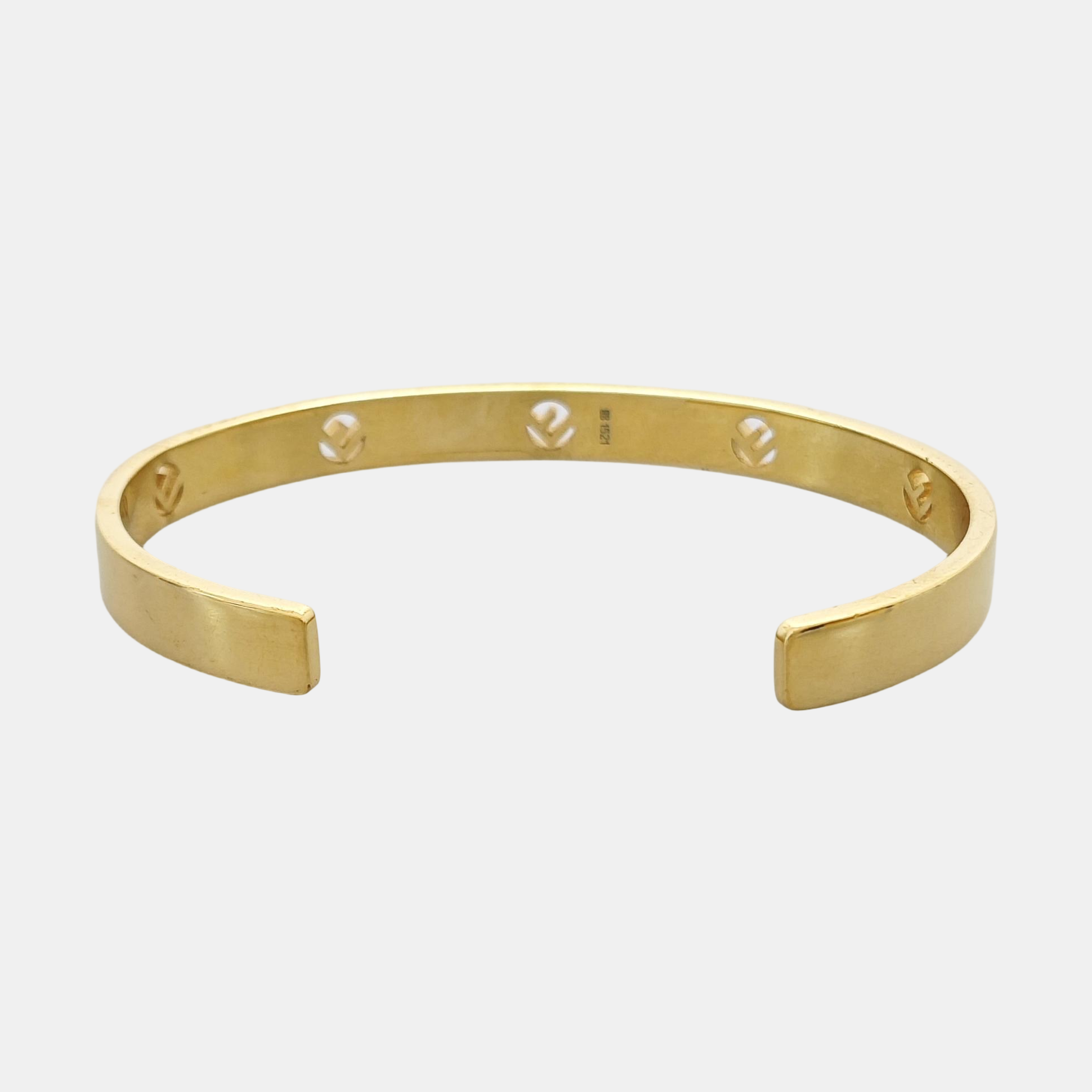 F Is Metal Gold Bangle