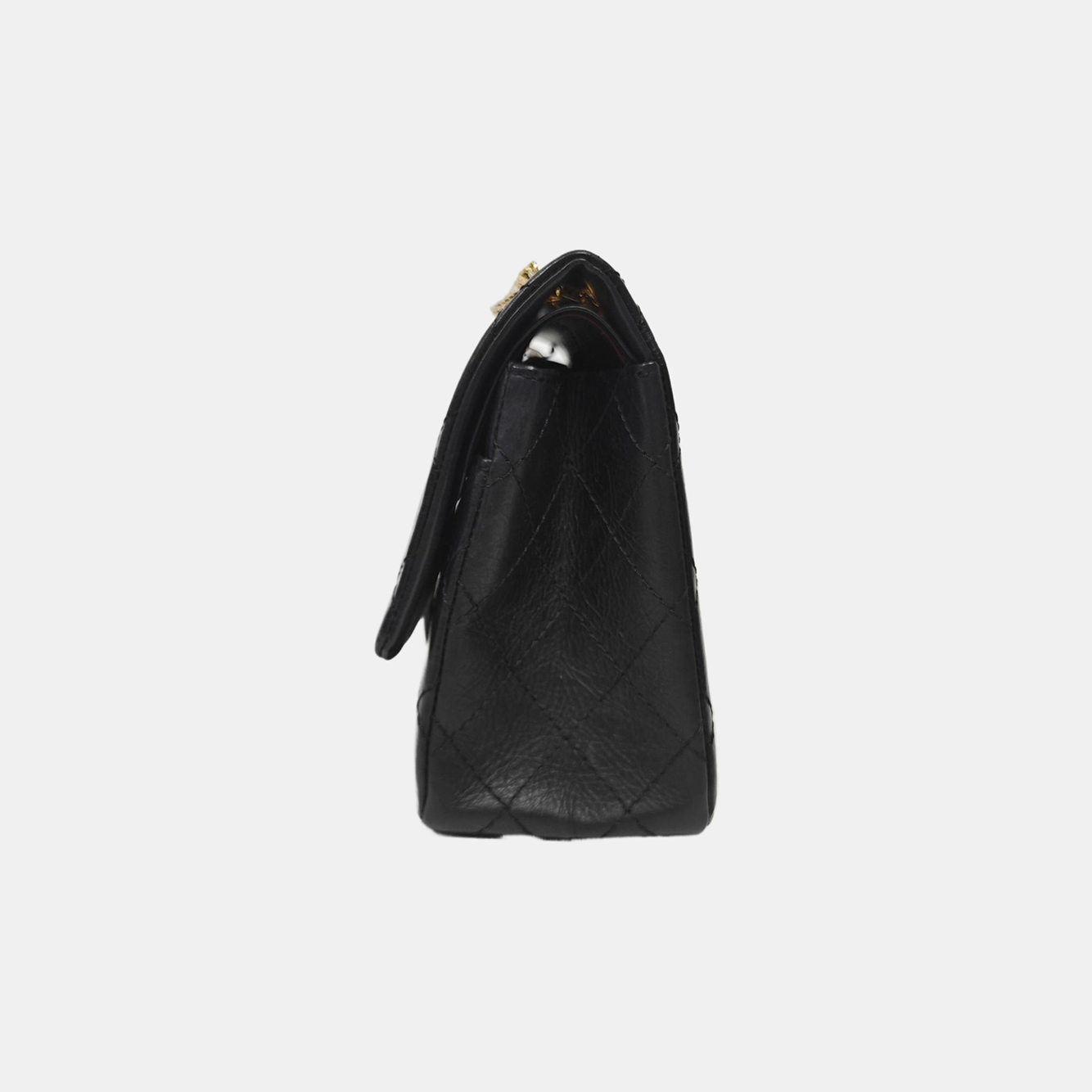 Authenticated pre-owned  2.55 227 (jumbo) Quilted Calfskin Black - Shoulder Bag at Looply