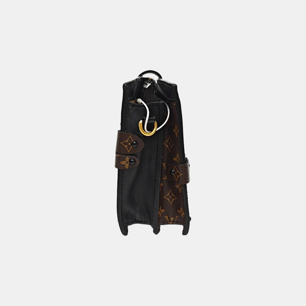 TRUNK Monogram Coated Canvas Brown