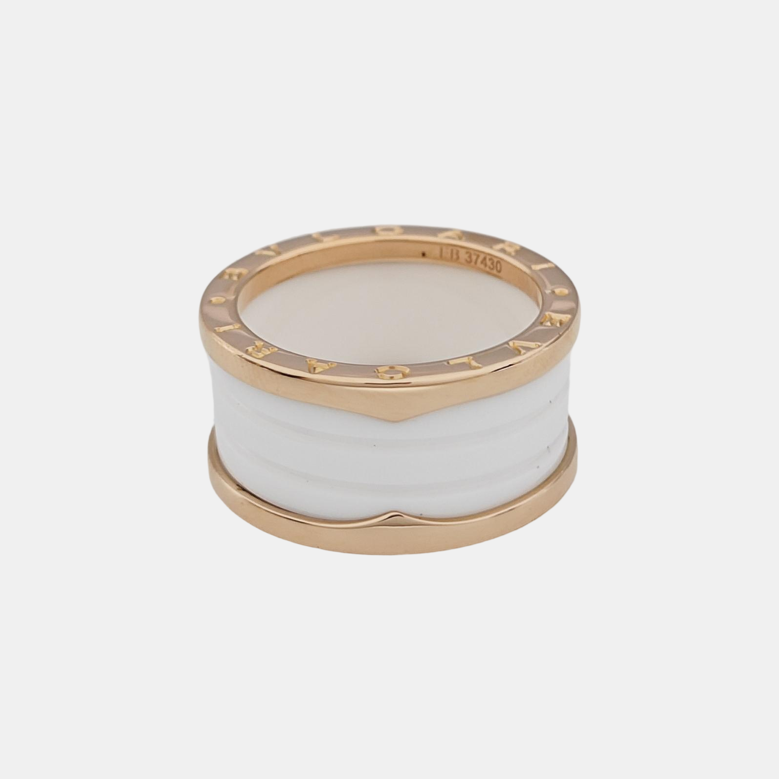 Anillo B.ZERO1 de oro rosa de 18k UE 60