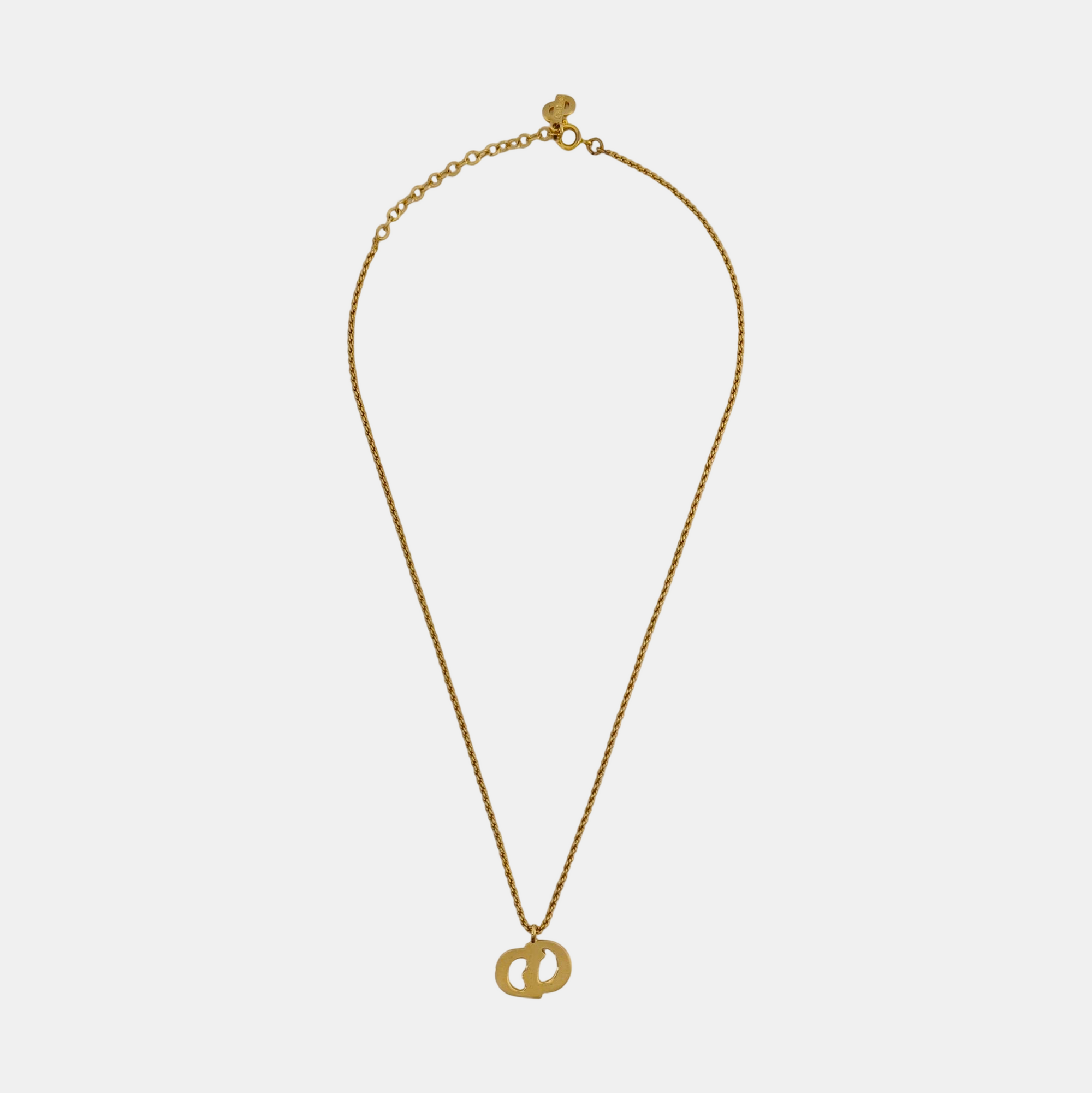 Petit CD Metal Gold Necklace
