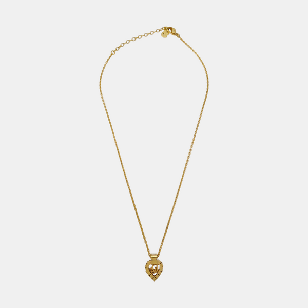 Dior Oblique Metal Gold Necklace