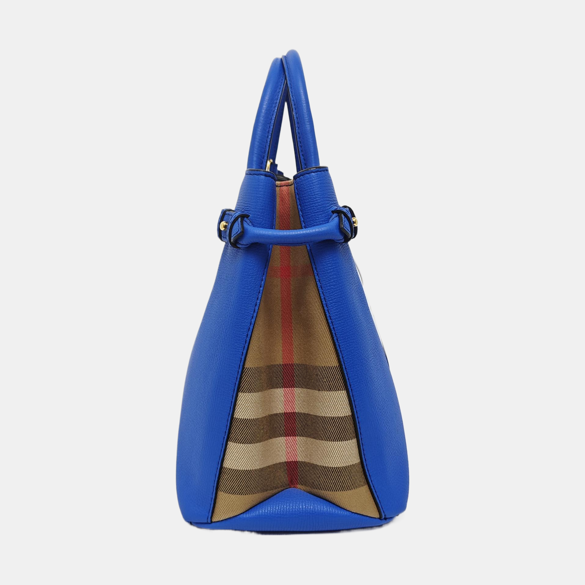 The Banner Medium Calfskin Blue