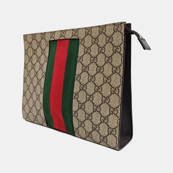 GG Supreme Monogram Coated Canvas Black