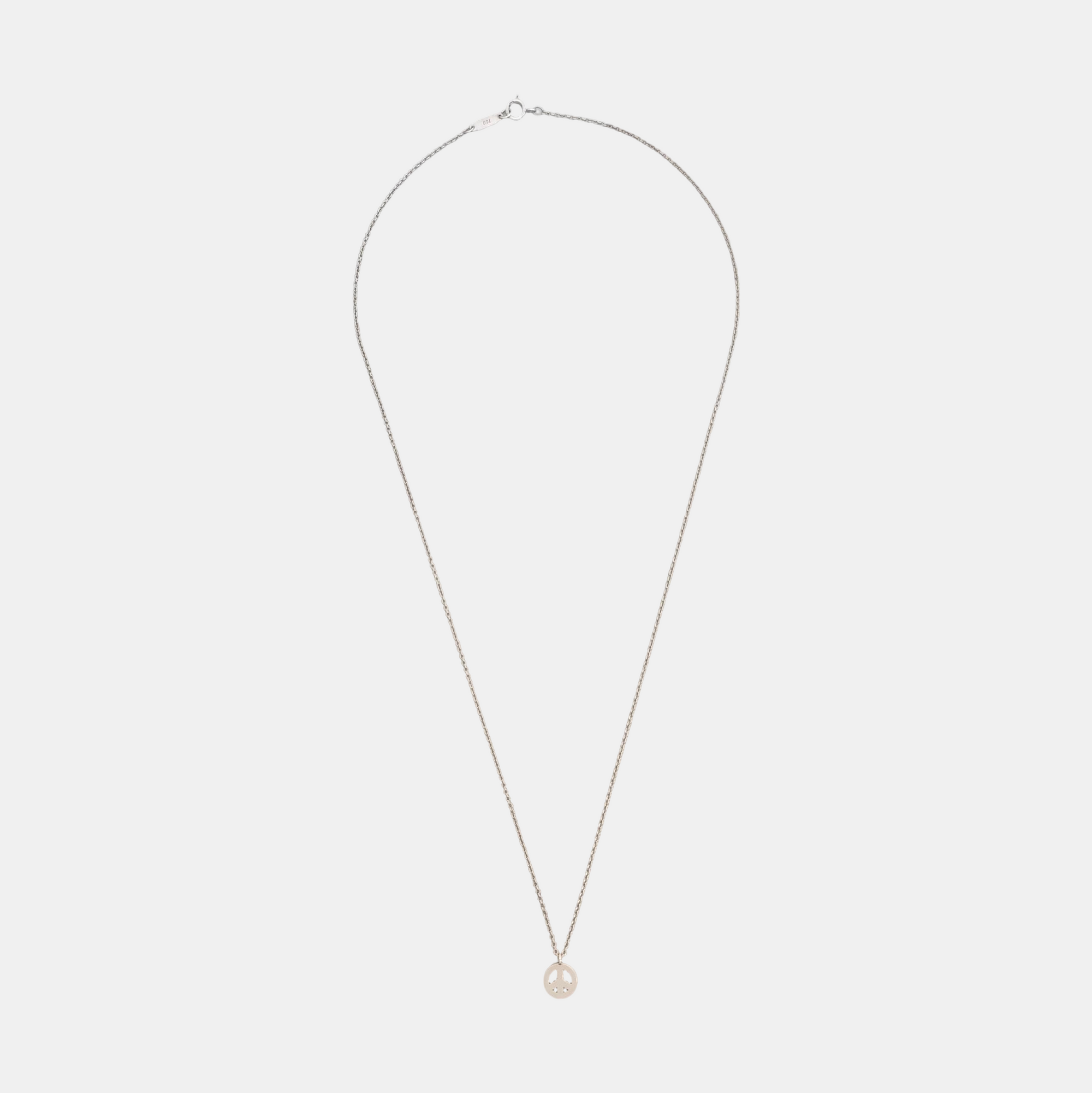18k White Gold Silver Necklace