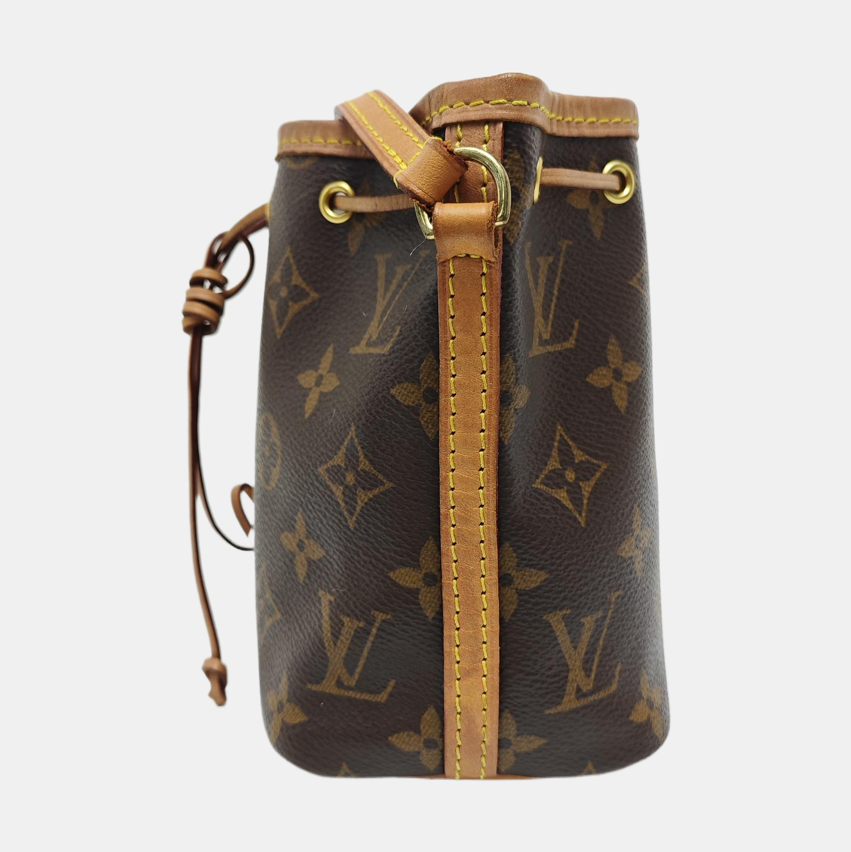 NÉONOÉ Nano Monogram Coated Canvas Brown