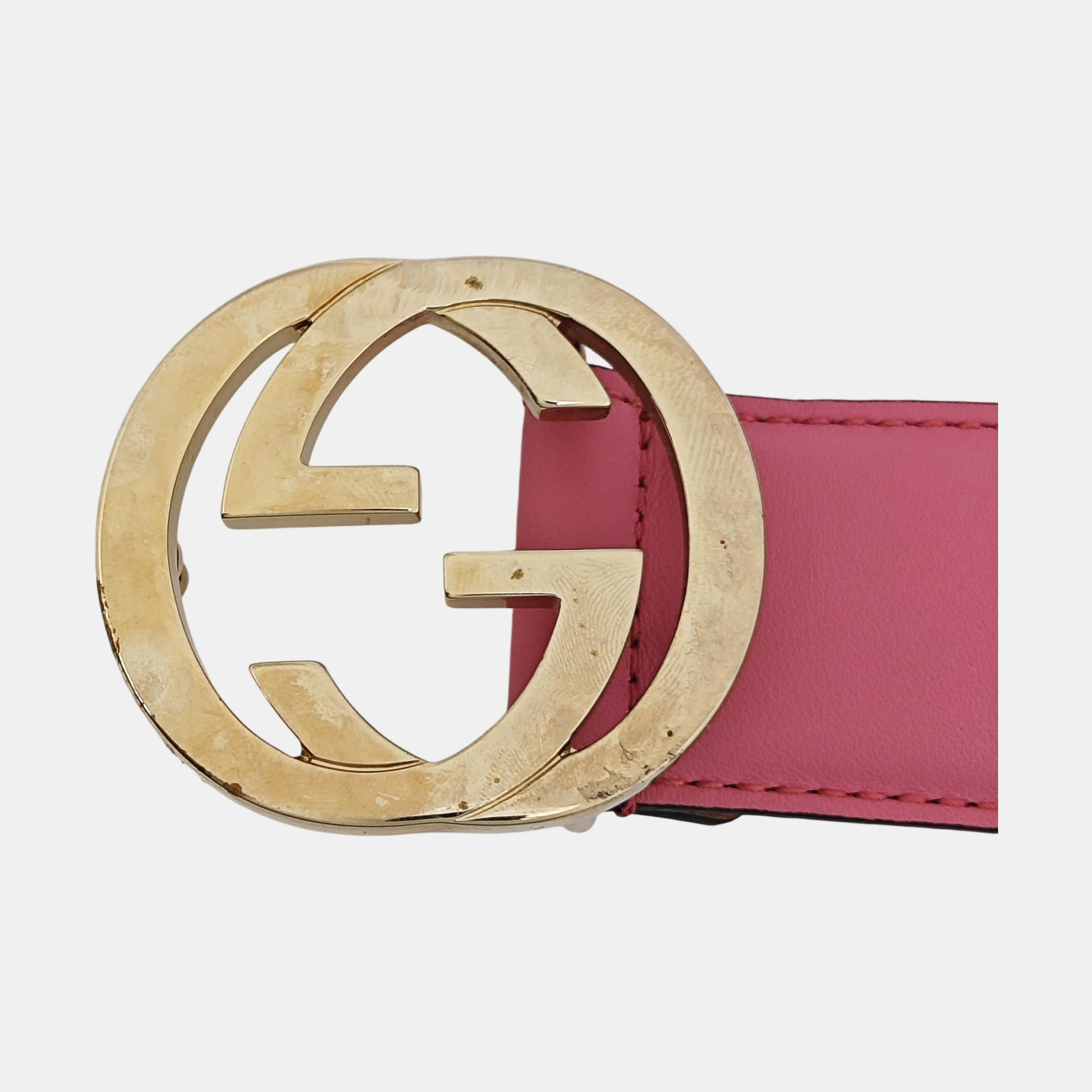 Leather Belt Red