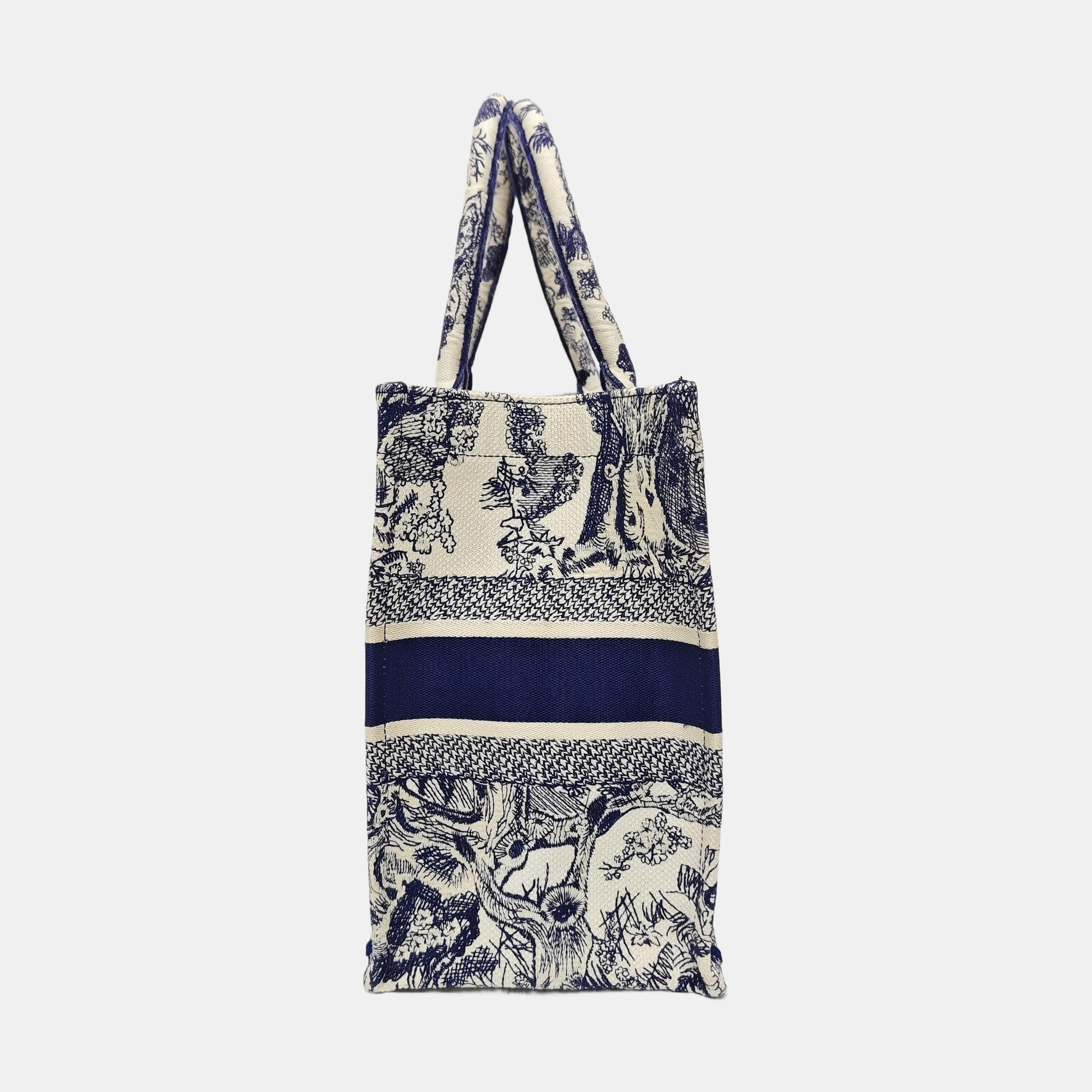 Book Tote Medium Canvas Blue