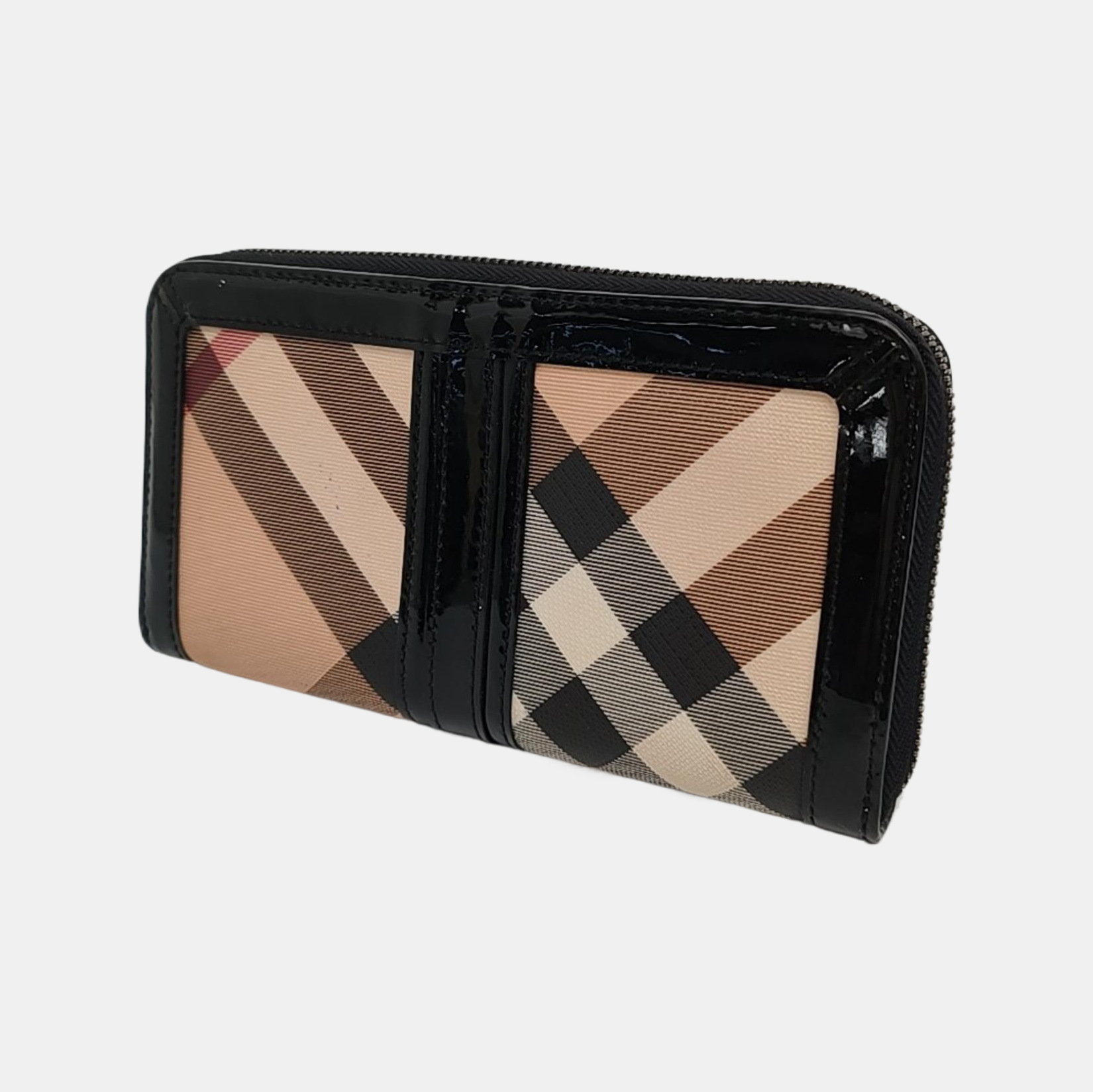 Coated Canvas Wallet Beige