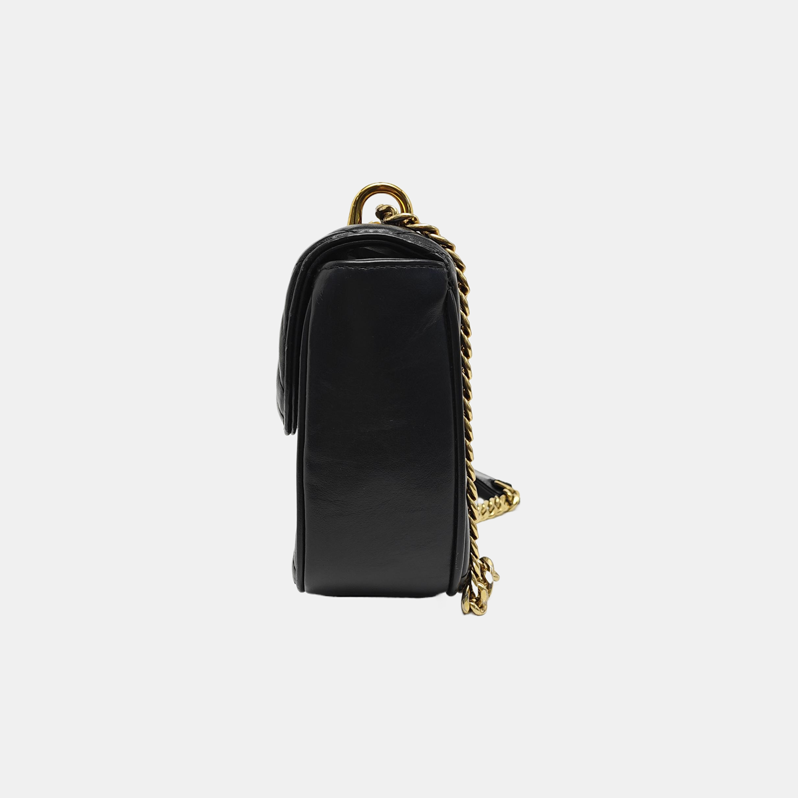 Quilted Calfskin Shoulder Bag Black