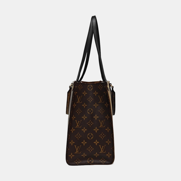 ONTHEGO MM Monogram Coated Canvas Brown