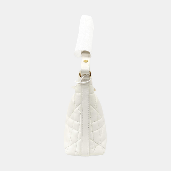 Miss Caro Mini Cannage Lambskin White