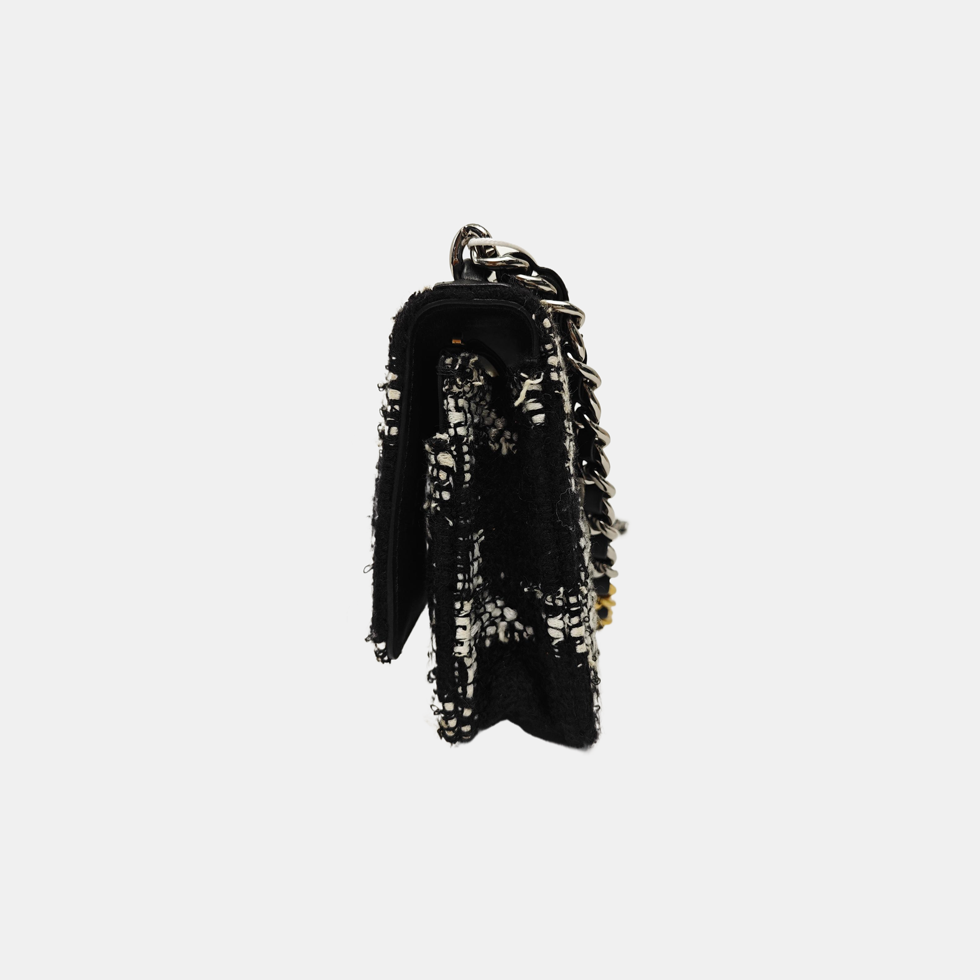 CHANEL 19 Acolchado Lana Multicolor