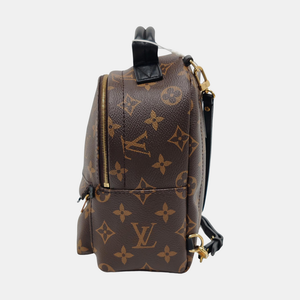 PALM SPRINGS Mini Monogram Coated Canvas Brown