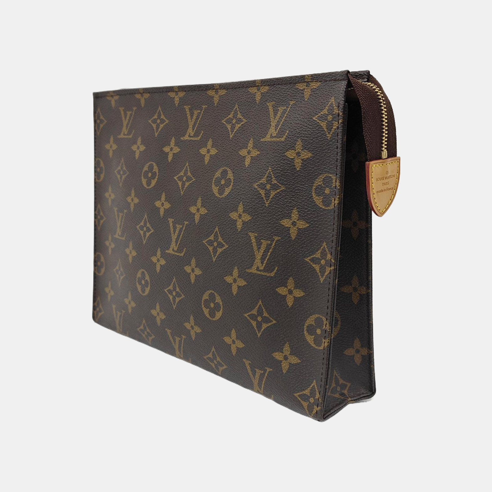 TOILET POCKET 26 Monogram Coated Canvas Brown