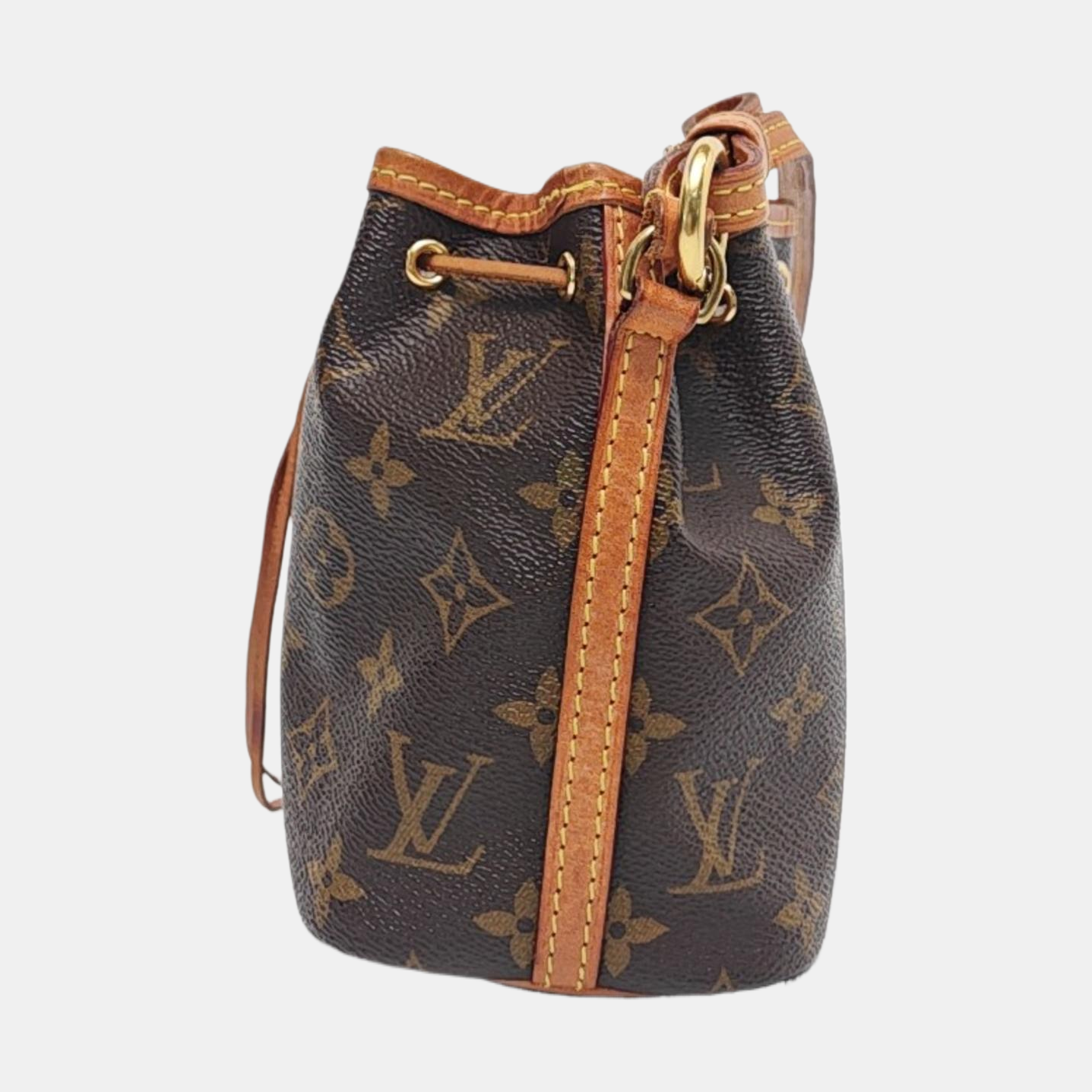 NÉONOÉ Nano Monogram Coated Canvas Brown