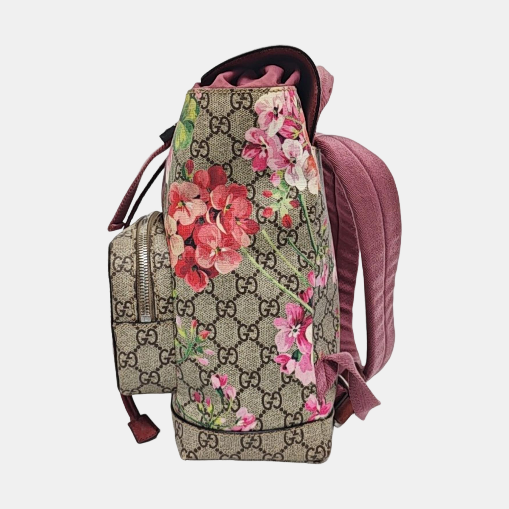 GG Blooms Coated Canvas Black