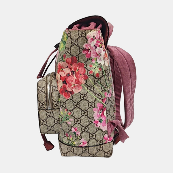 GG Blooms Coated Canvas Black