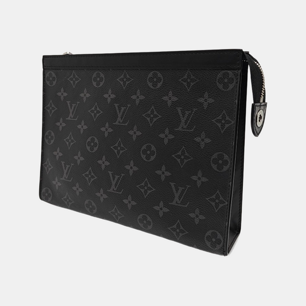 Pochette Voyag MM Monogram Coated Canvas Black