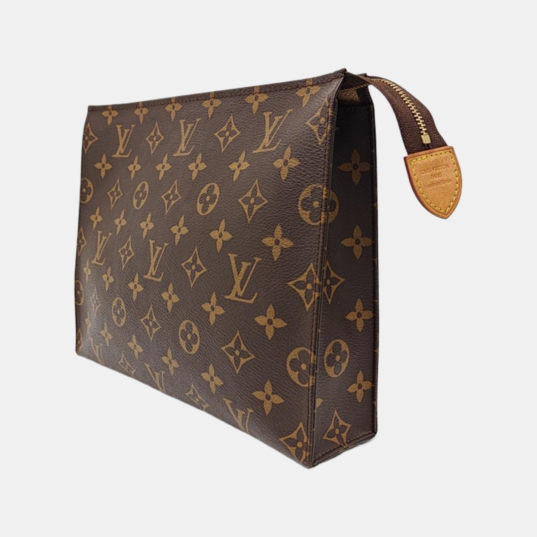 TOILET POCKET 26 Monogram Coated Canvas Brown