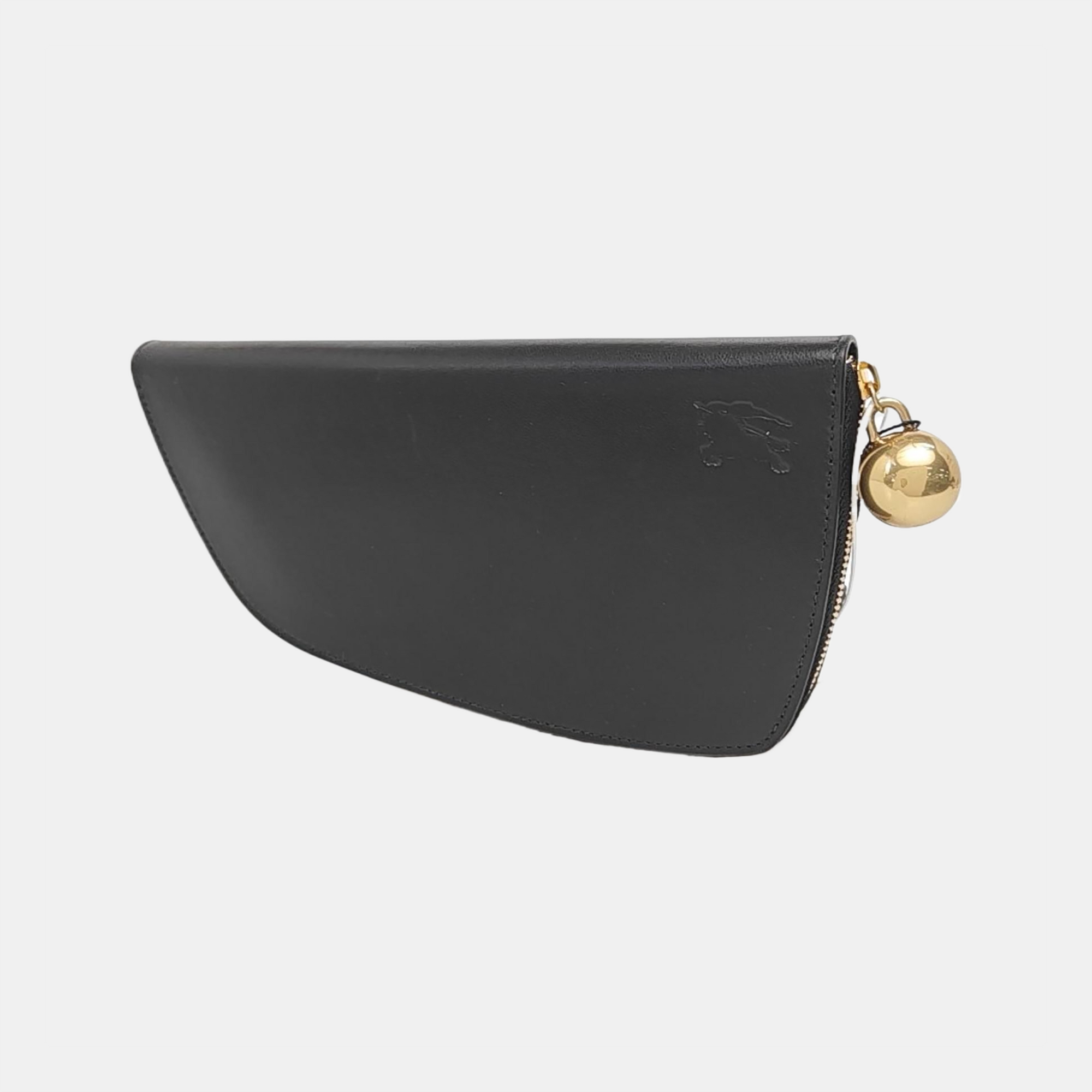 SHIELD Large Lambskin Black Wallet