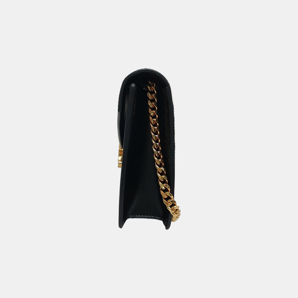 Calfskin Shoulder Bag Black