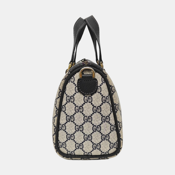Ophidia Medium Monogram Coated Canvas Beige