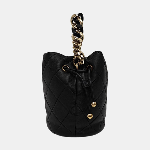 DRAWSTRING Quilted Lambskin Black