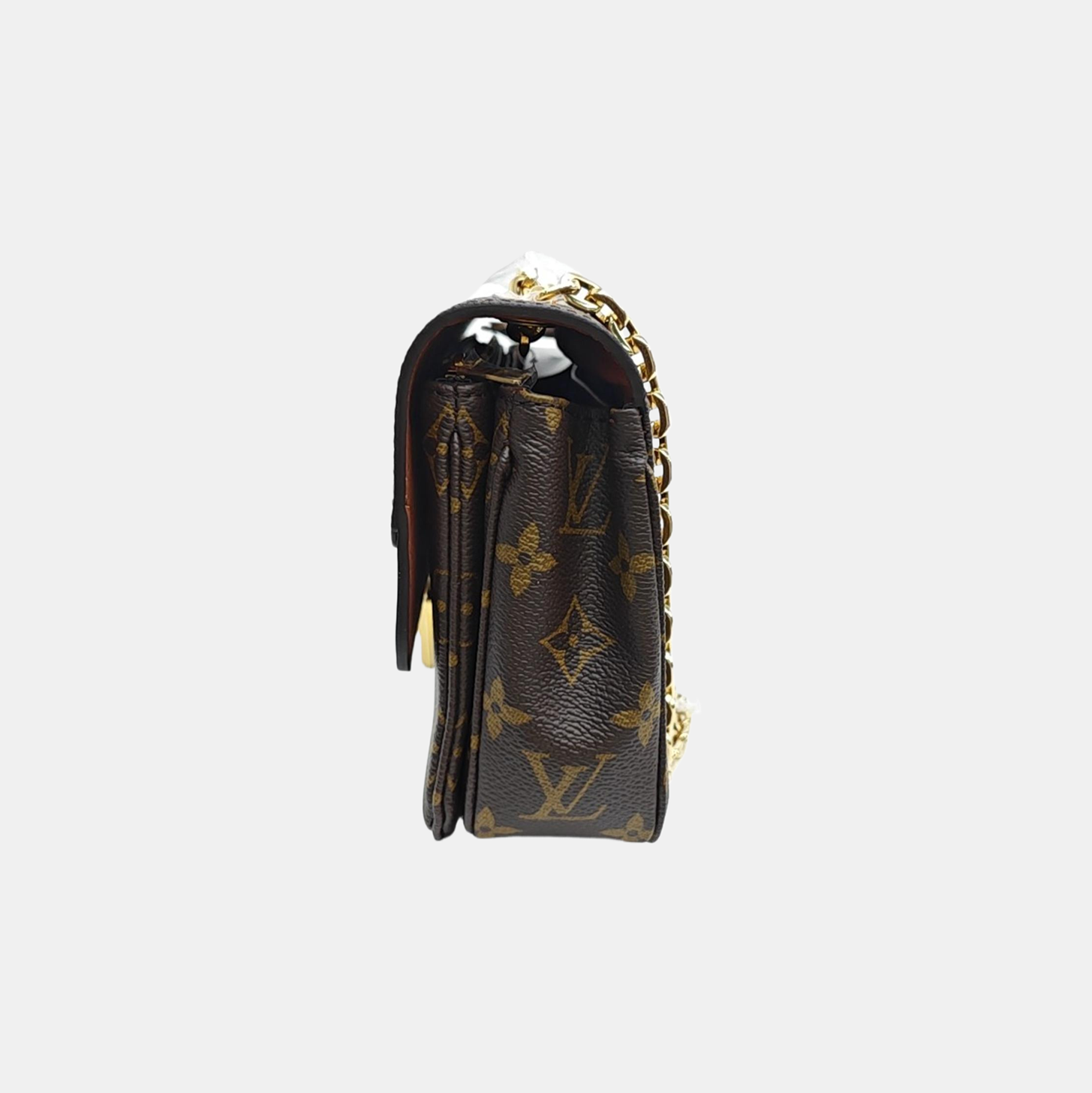 MARCEAU Monogram Coated Canvas Brown