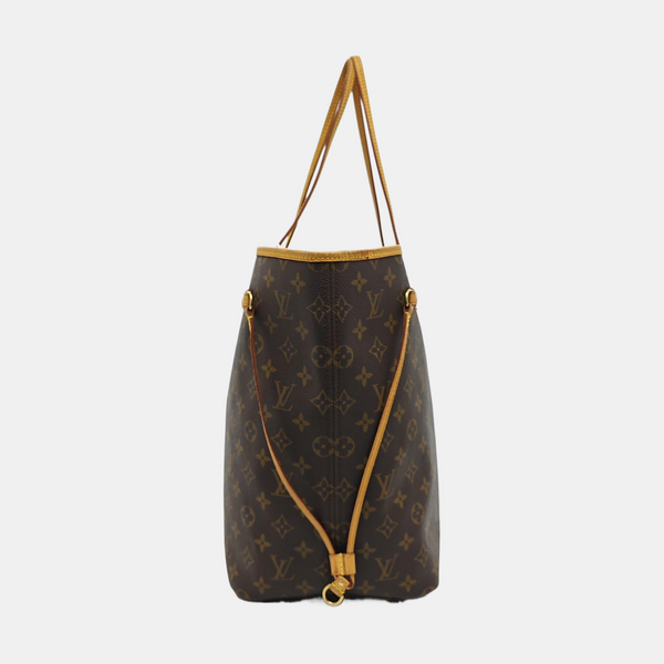 NEVERFULL GM Monogram Coated Canvas Brown