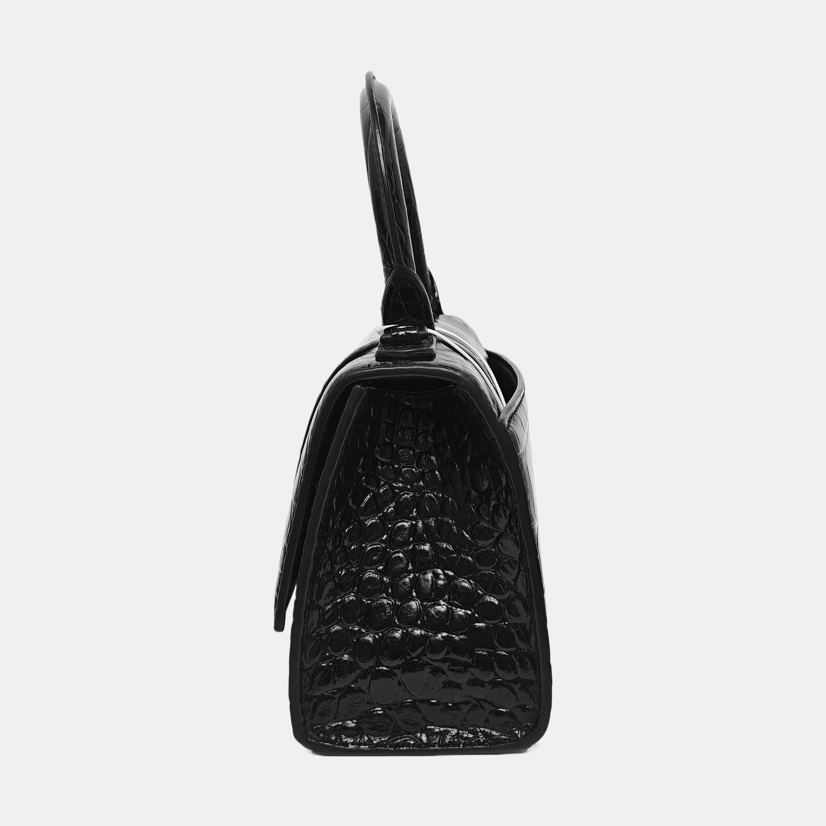 Hourglass Small Calfskin Black