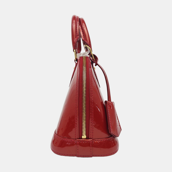 ALMA BB Monogram Patent Leather Red