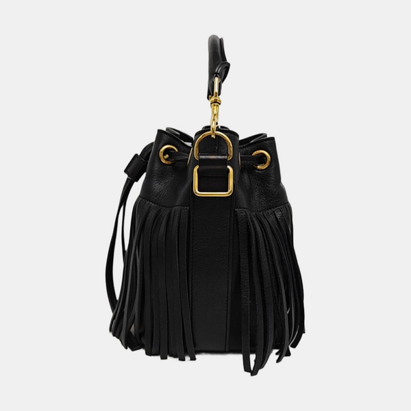 Calfskin Shoulder Bag Black