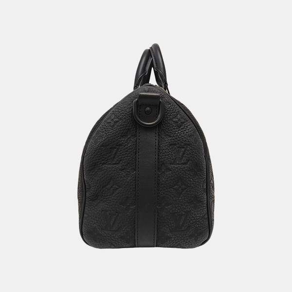 KEEPALL 35 Monogram Calfskin Black