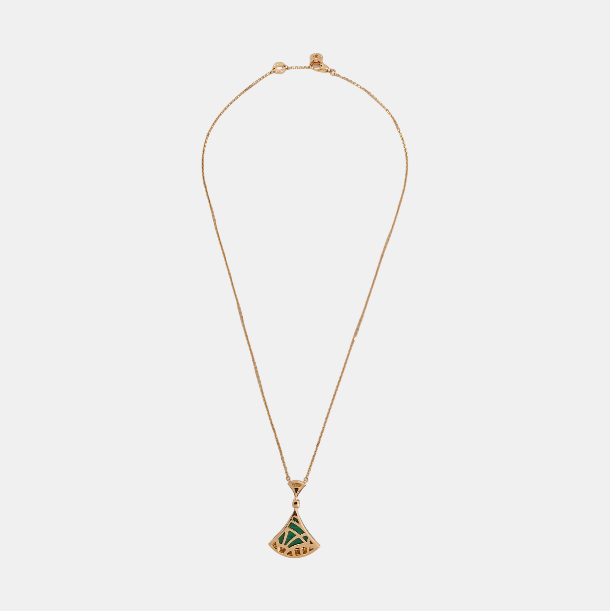 DIVAS' DREAM 18k Rose Gold Green Necklace