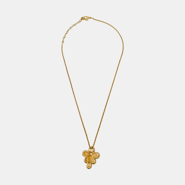 Twist Round Metal Gold Necklace