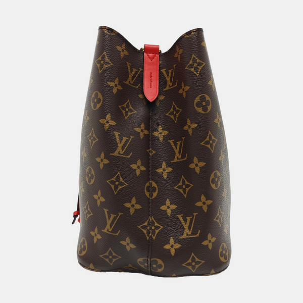 Authenticated pre-owned  NÉONOÉ MM Monogram Coated Canvas Brown - Bucket Bag at Looply