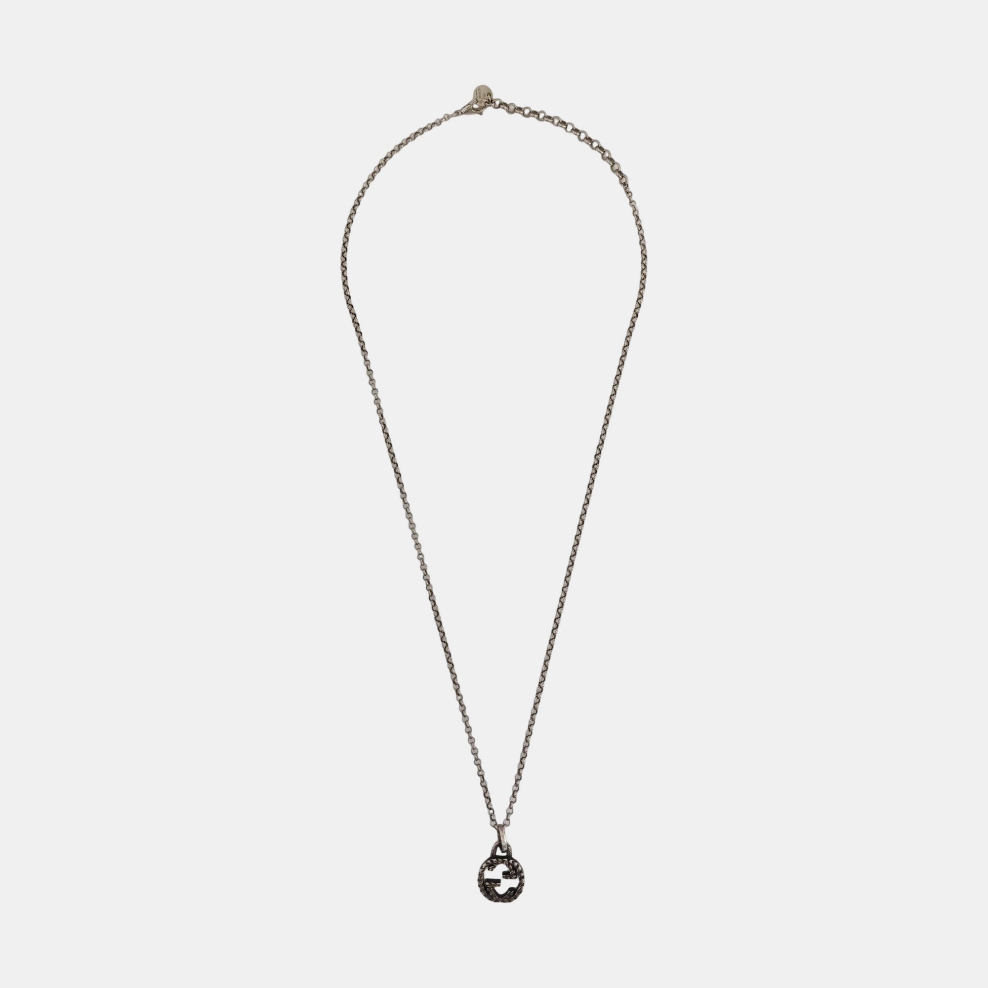 Interlocking G 925 Sterling Silver Necklace