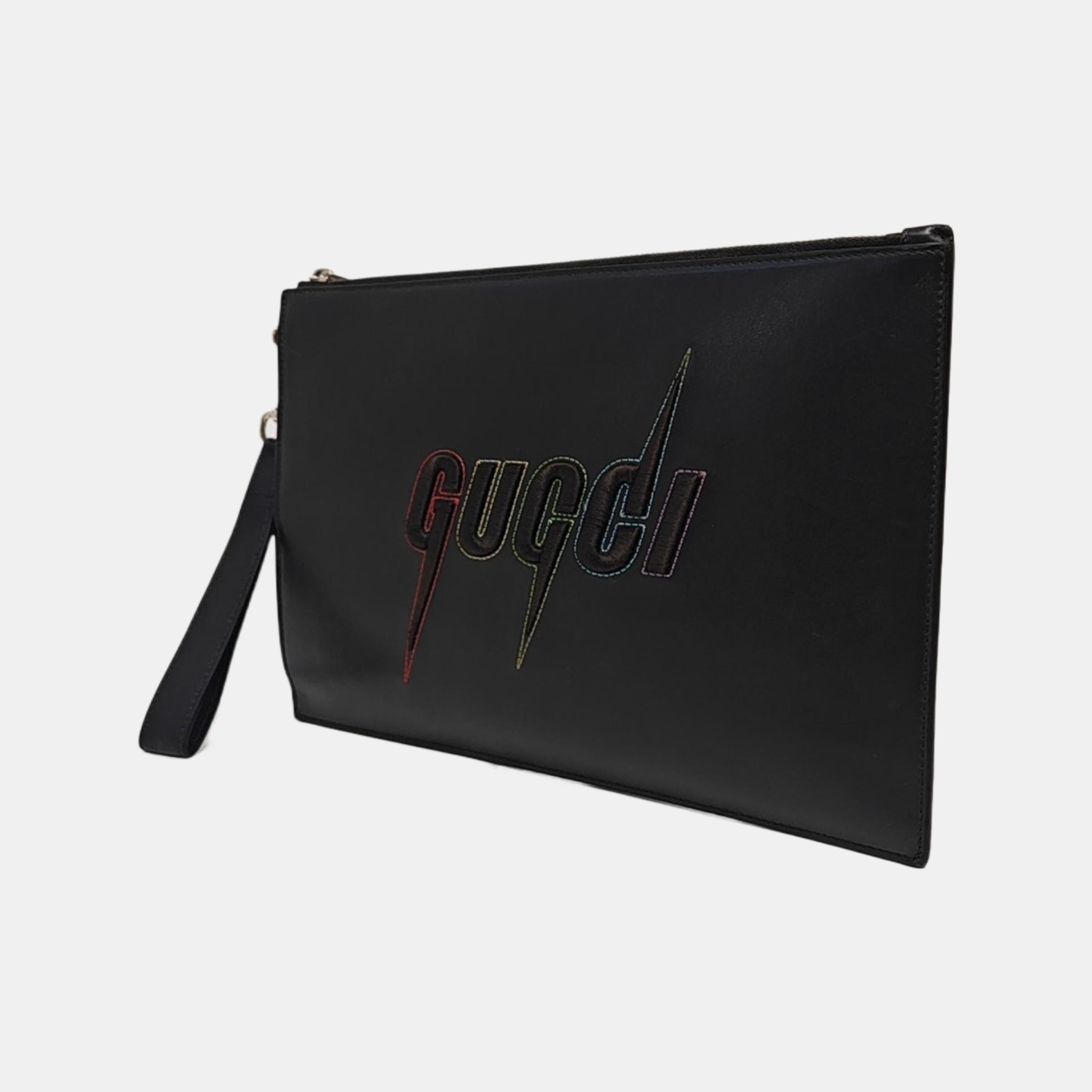 Calfskin Clutch Black