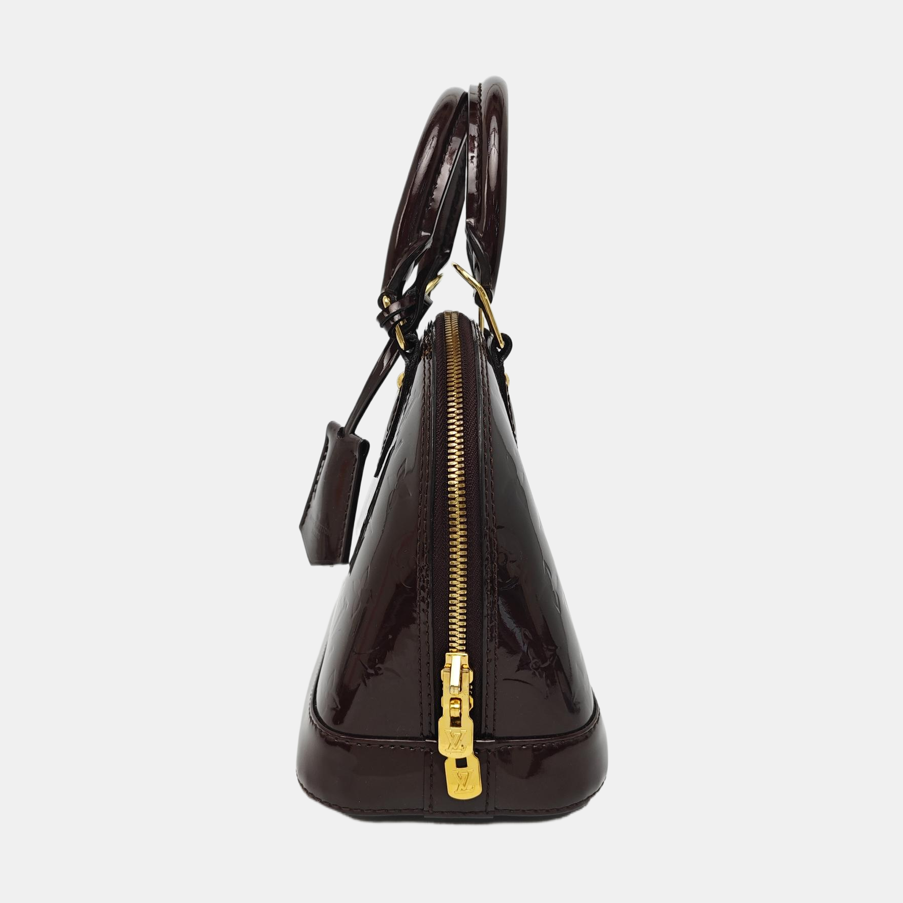 ALMA BB Monogram Patent Leather Red