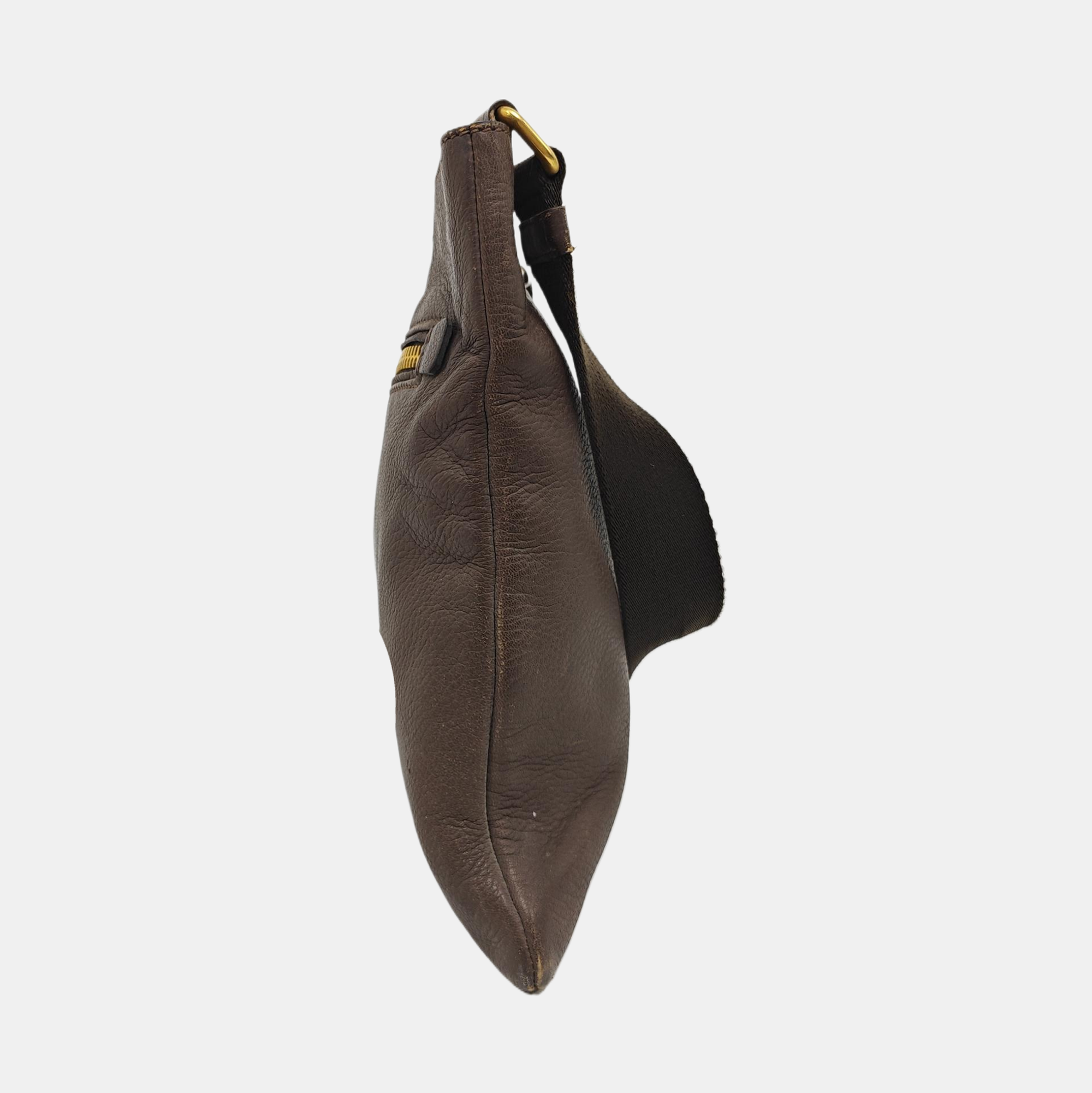Calfskin Crossbody Bag Brown