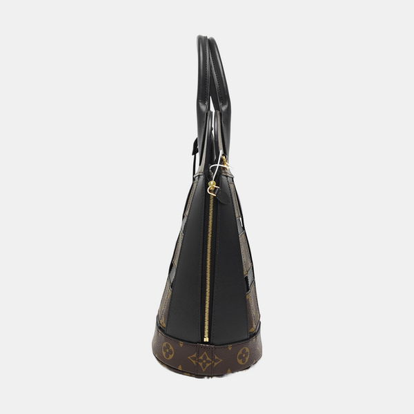 Monogram Coated Canvas Shoulder Bag Brown