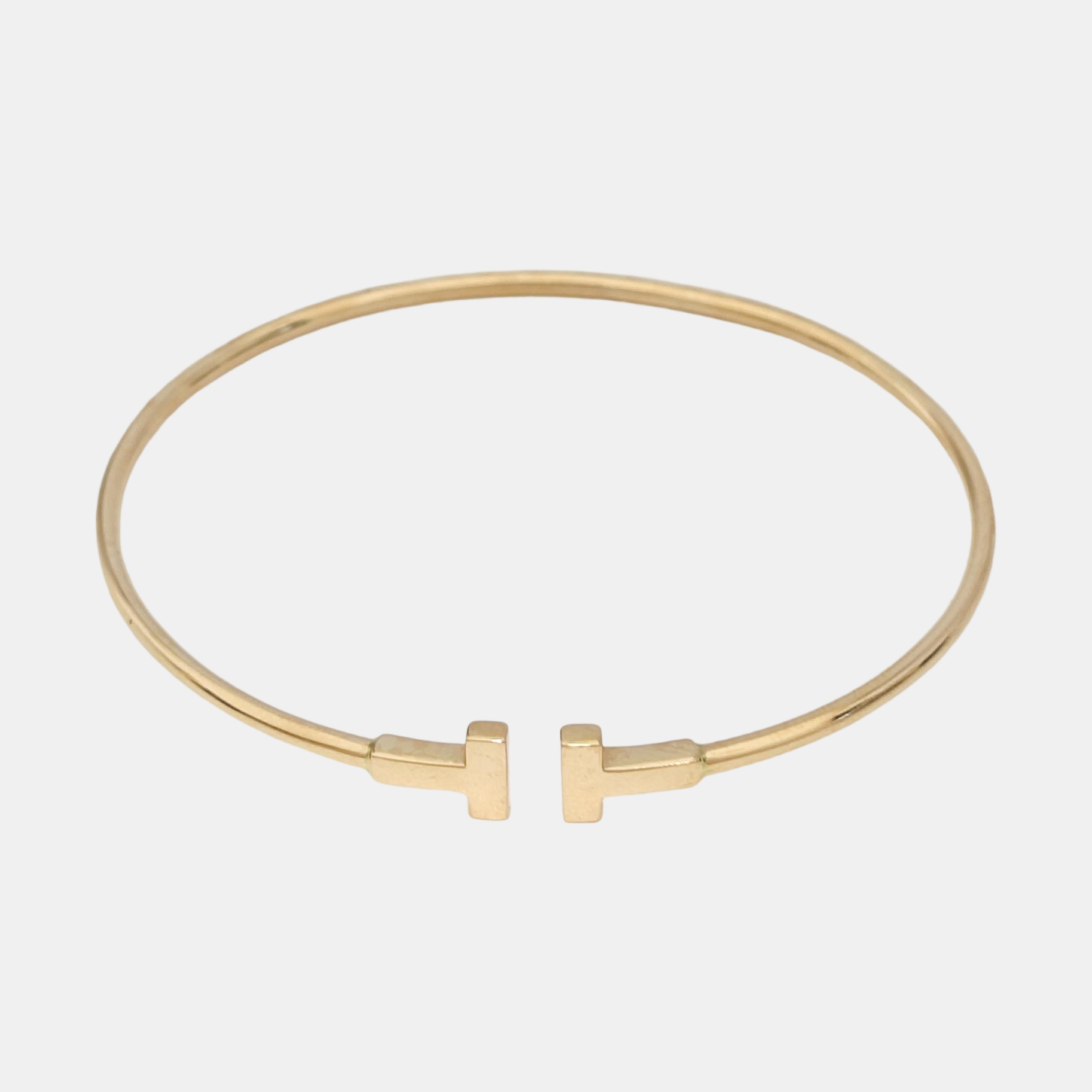 Tiffany T 18k Rose Gold Bangle