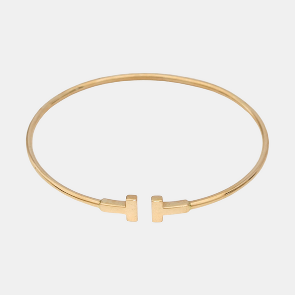 Tiffany T 18k Rose Gold Bangle