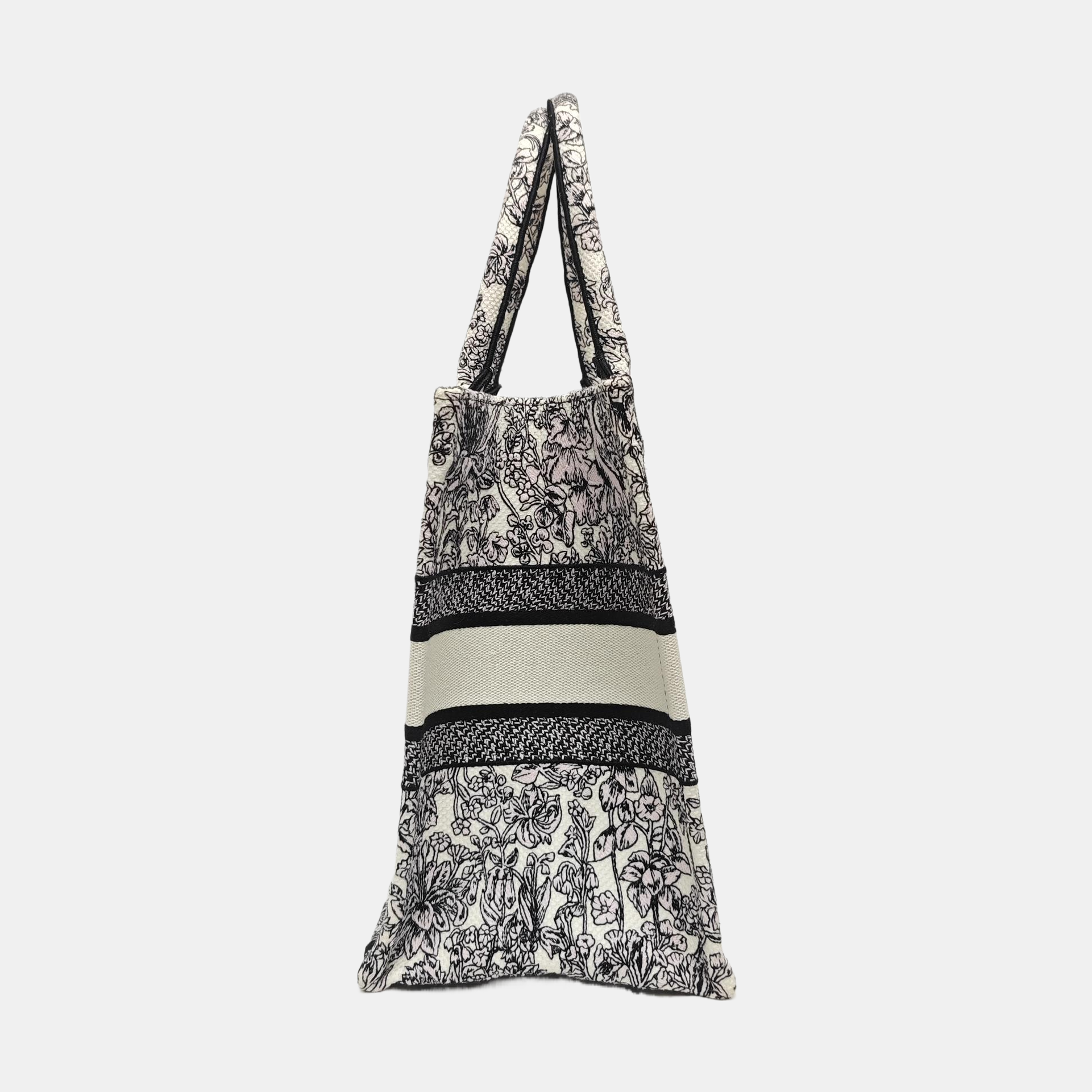 Book Tote Medium Fabric White