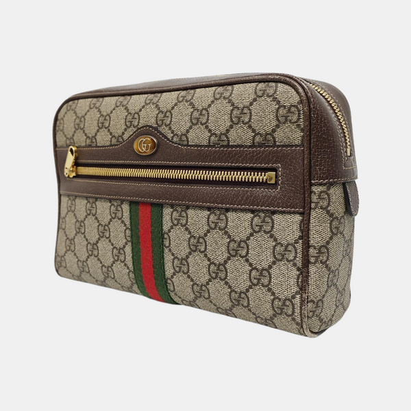 Lona revestida Monogram Ophidia Beige