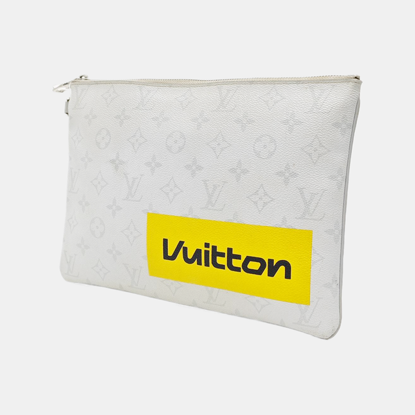 POCHETTE CHAINE GM Monogram Coated Canvas White