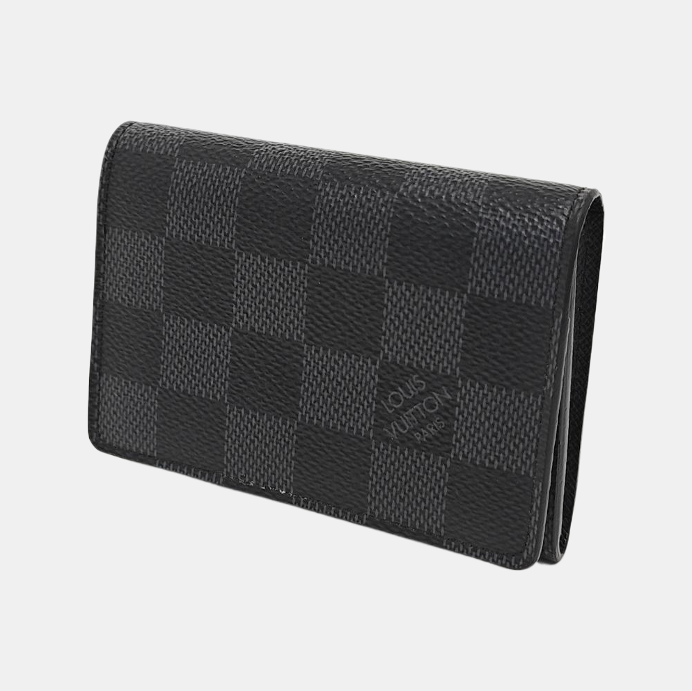 ENVELOPPE Damier Graphite Coated Canvas Gray Card Holder