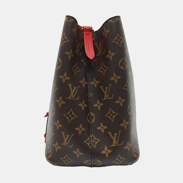 NÉONOÉ MM Monogram Coated Canvas Brown